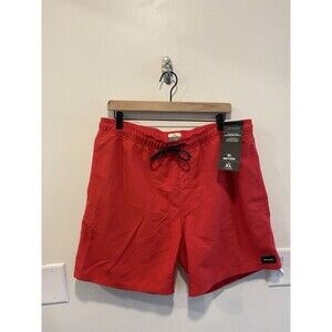 Ripcurl Mens Athletic Shorts Size XL Performance Stretch New Red